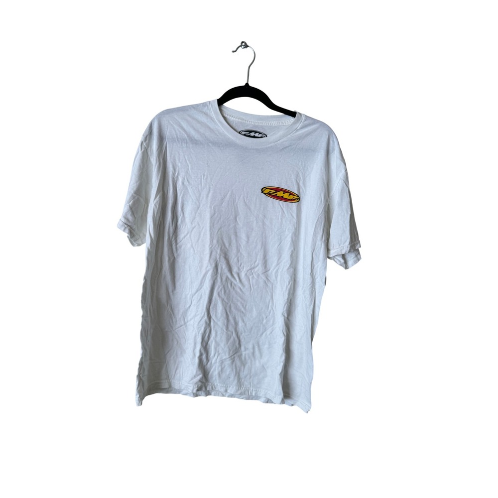 FMF Racing Women's White "American Made" Long Sleeve T-Shirt Size Large